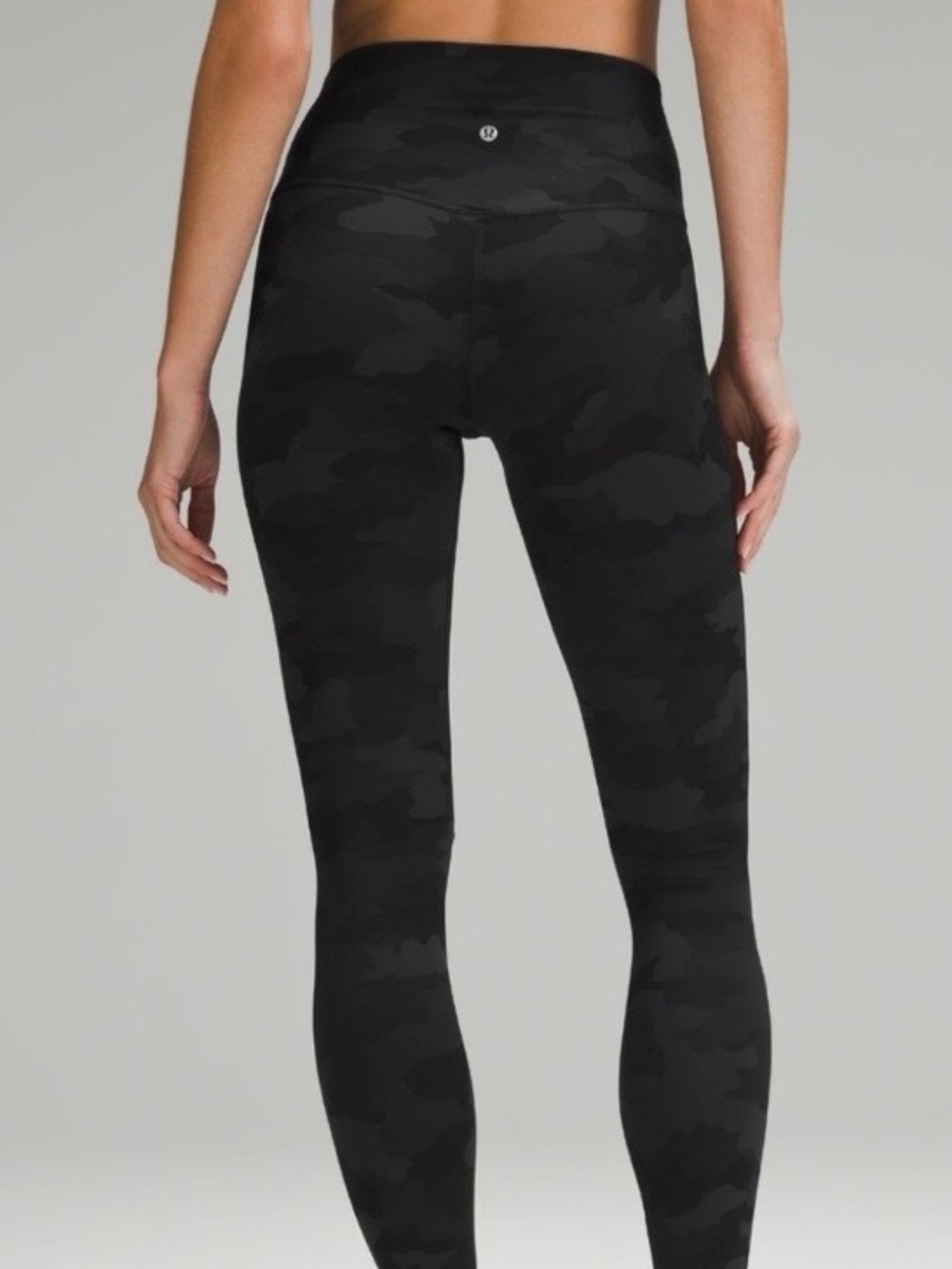 lululemon athletica Women's High-Waist Camo Leggings - Black/Charcoal